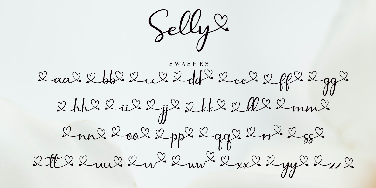 Selly Calligraphy Regular Font preview